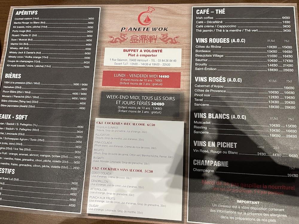 Planète Wok - Menu Image 3
